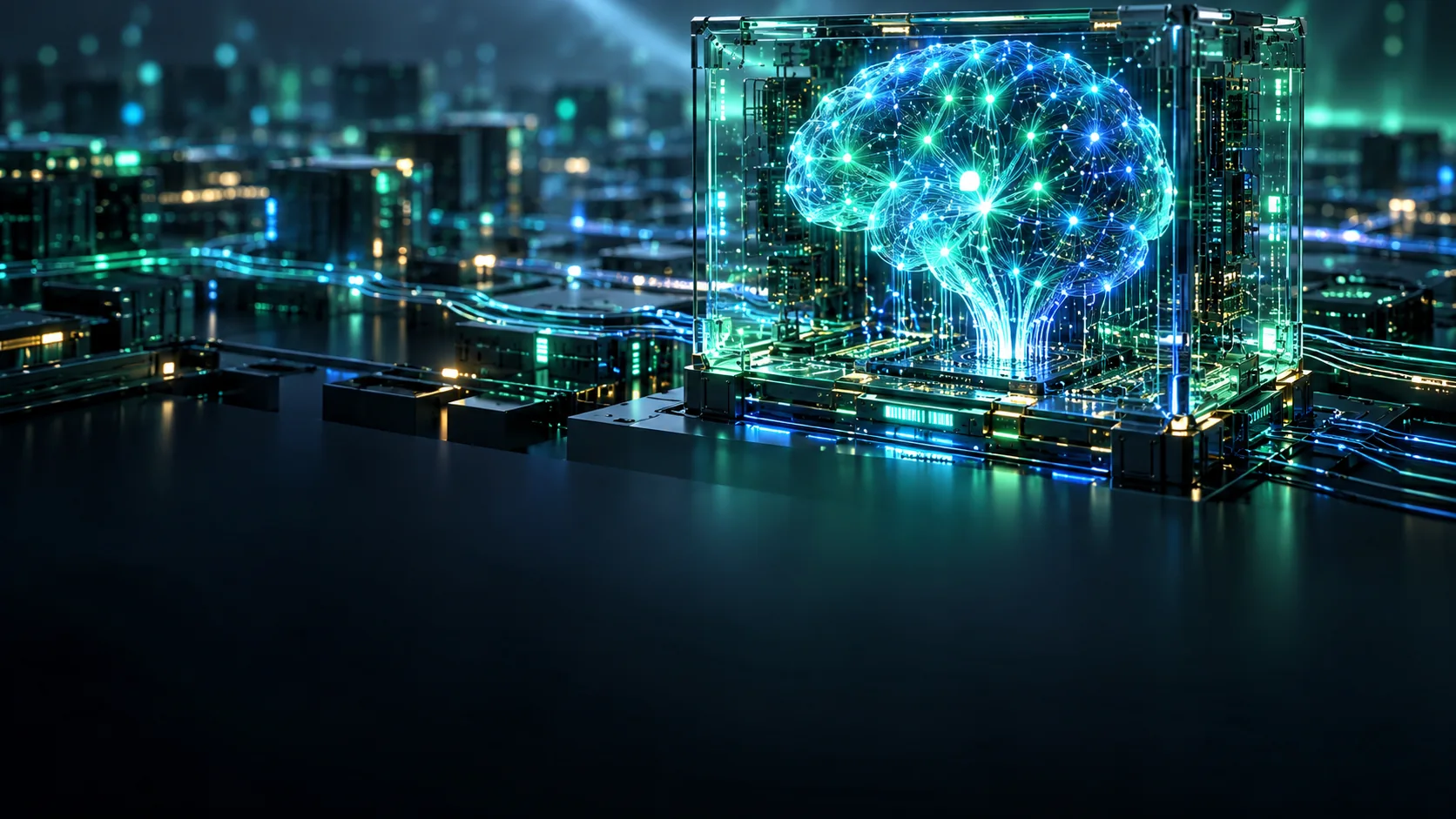 Artificial intelligence and software — AI-generated conceptual illustration