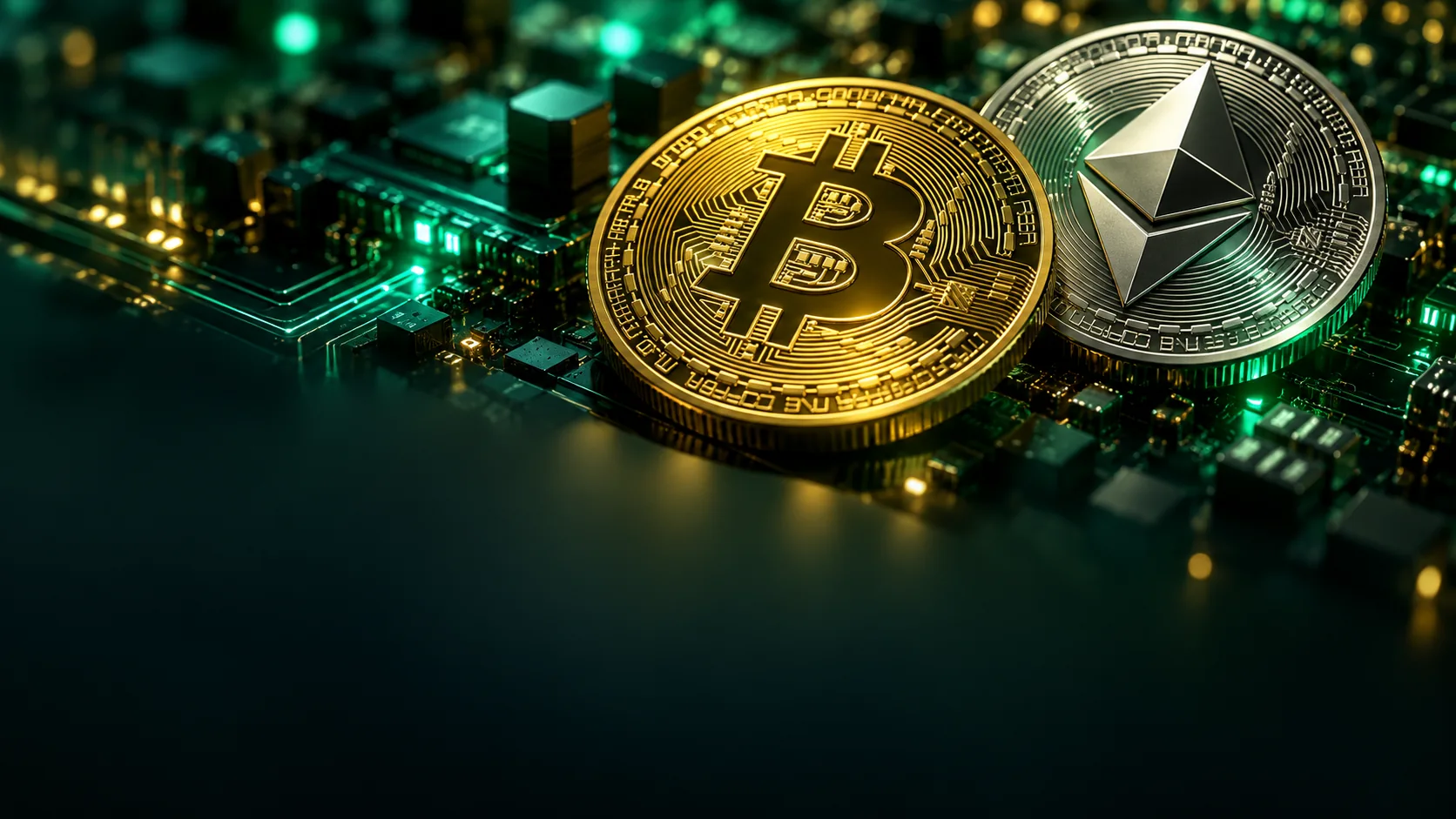 Cryptocurrency and blockchain concept — AI-generated conceptual illustration